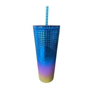 Starbucks 2023 Tim Singleton Rainbow Grid Gradient Venti 24oz Tumbler